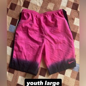 Nike Kids Gradient Pink and Black Shorts